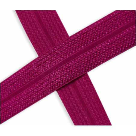 Elastic edging tape Jacquard fuchsia (qt)