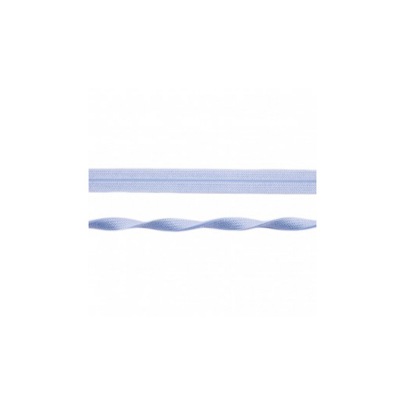 Elastic edging tape Jacquard light blue