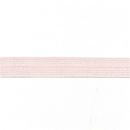 Elastic edging tape Jacquard light pink