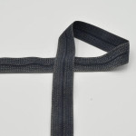 Ruban de bordure élastique jacquard anthracite (qt)