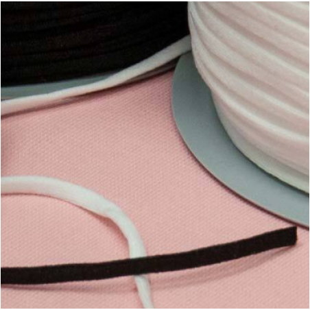 Rubber band in a tube, extra soft, white, 3 mm (J)