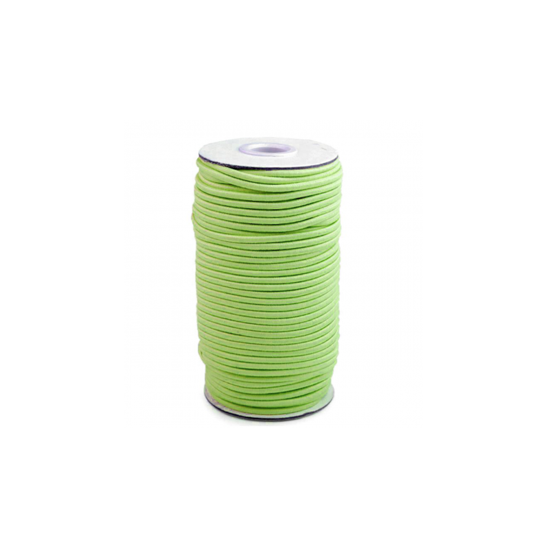 Rubber cord 3mm light green