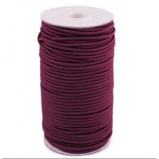 Rubber cord 3mm burgundy