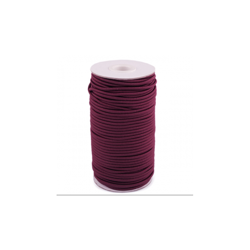 Elastic cord 3mm burgundy