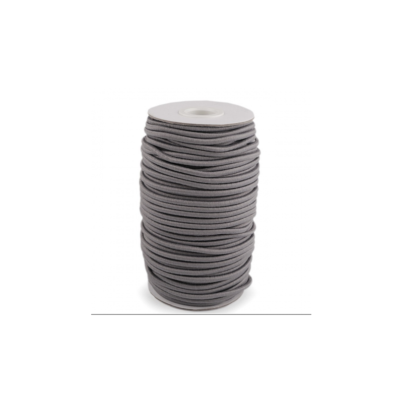 Rubber cord 3mm dark grey