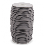 Cordon en caoutchouc 3 mm gris foncé