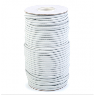 Rubber cord 3mm light grey