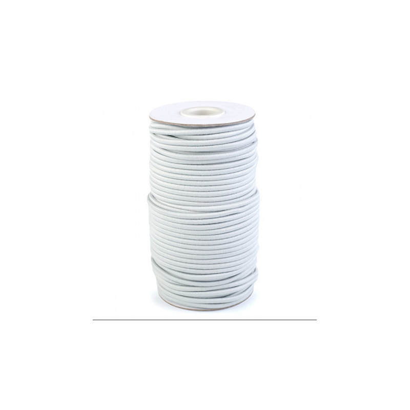 Rubber cord 3mm light grey