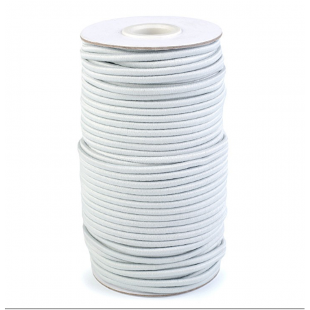 Rubber cord 3mm light grey