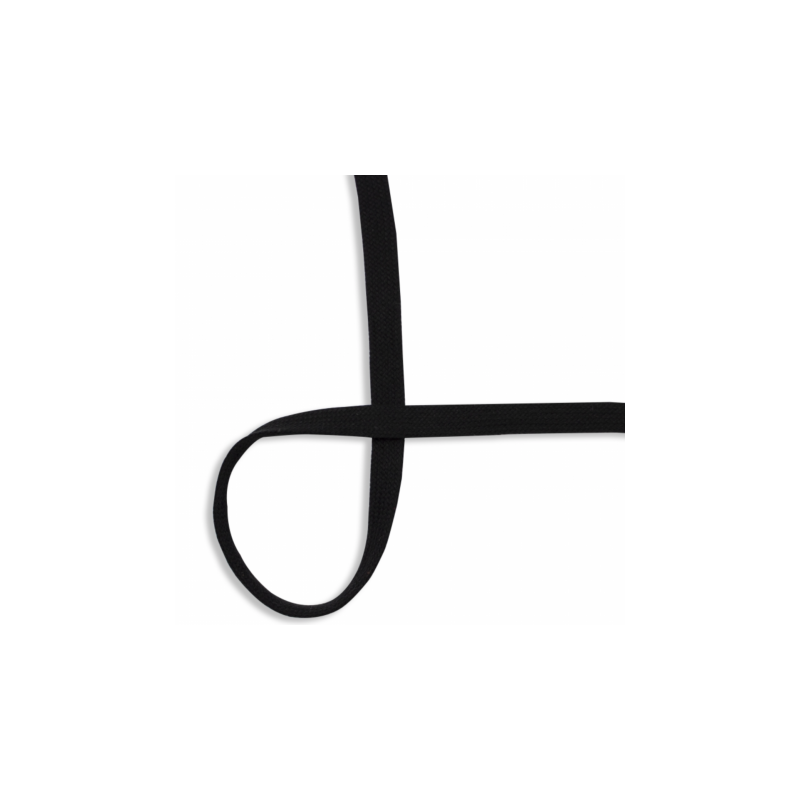 Flat Cotton 15mm black (qt690)