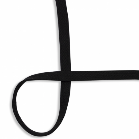 Flat Cotton 15mm black (qt690)