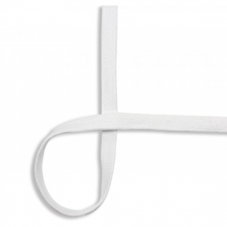 Flat Cotton 15mm white (qt)
