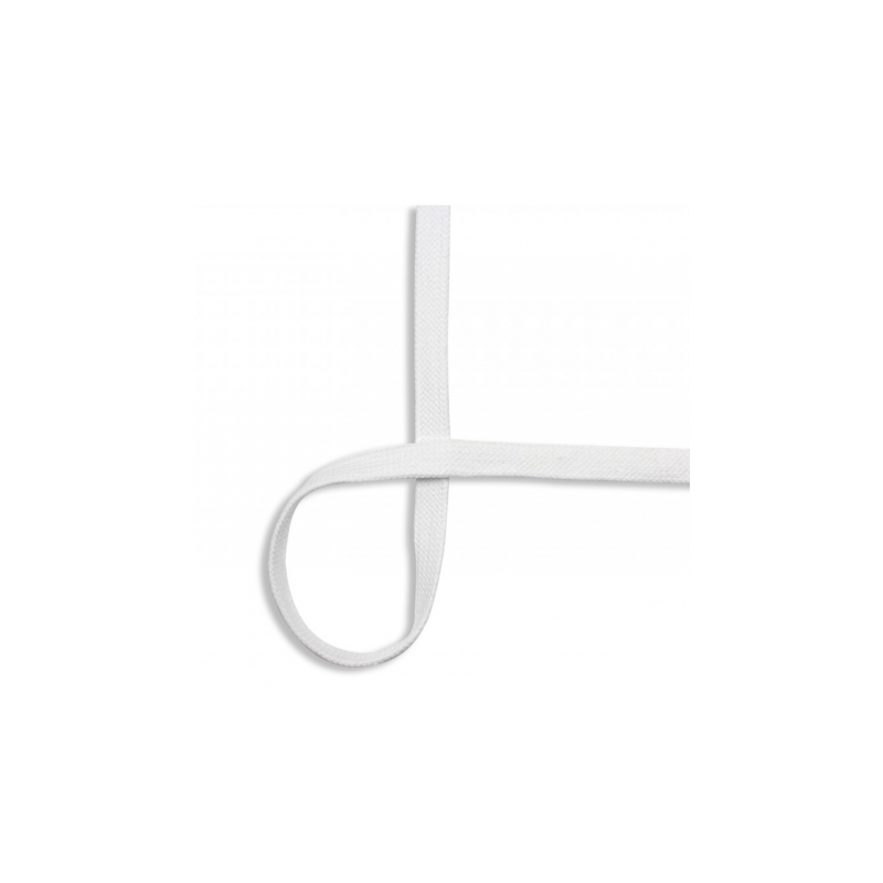 Flat Cotton 15mm white (qt)