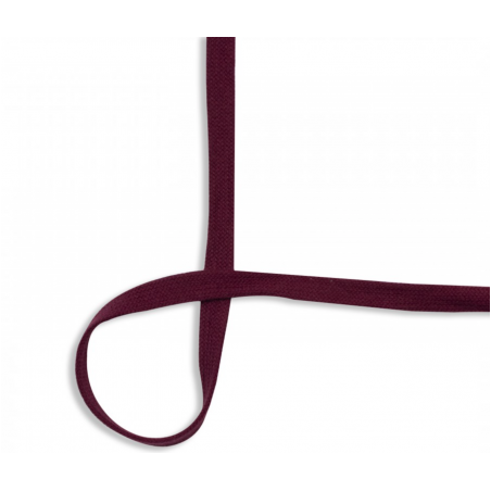 coton tissé 15 mm bordeaux (qt)
