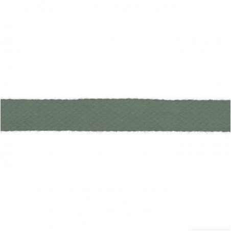 Flachkordel Baumwolle 15mm dusty green (qt)