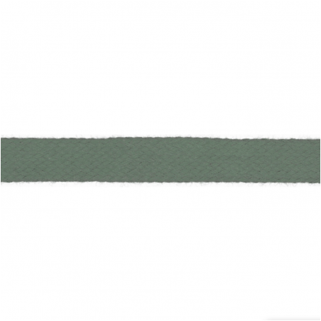 Flat Cotton 15mm smoke mint (qt)
