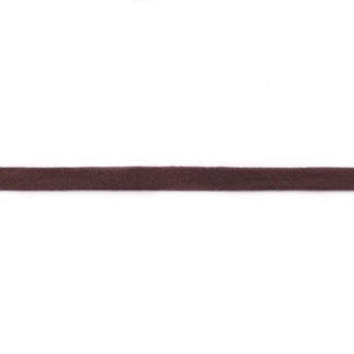 coton tissé 17 mm marron foncé