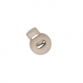 Cord stopper round 22mm light beige