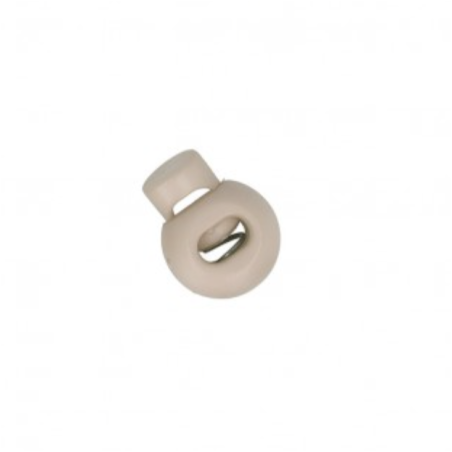 Bouchon de cordon rond 22mm beige clair