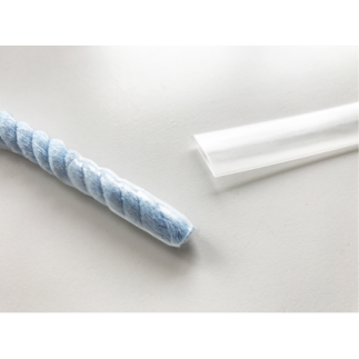 Heat shrink tubing for cord ends 9.5mm, 1m transparent