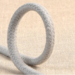 Cotton cord braided 10mm light grey (st031)