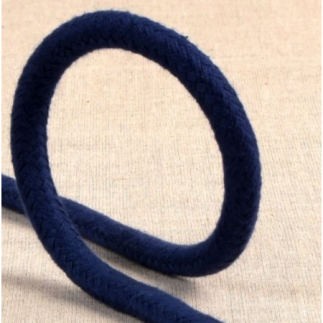 Cotton cord braided 10mm dark blue (st023)