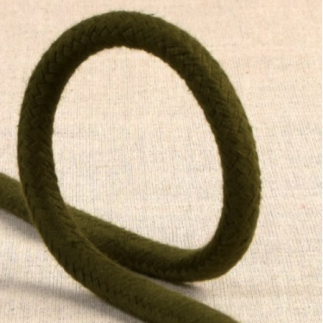 Cotton cord braided 8mm khaki (st053)