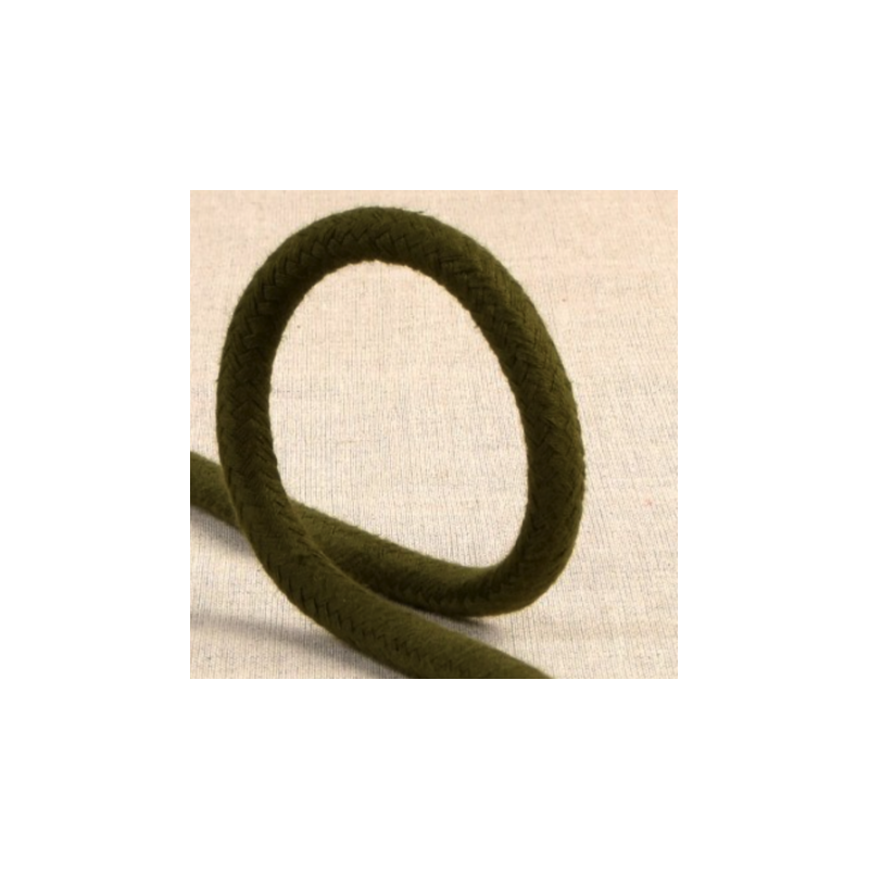 Baumwollkordel geflochten 8mm khaki (st053)