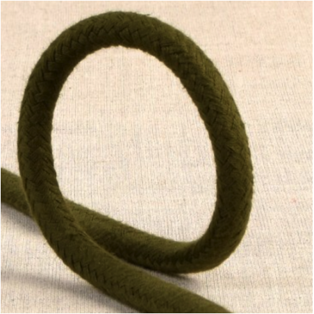 Baumwollkordel geflochten 8mm khaki (st053)