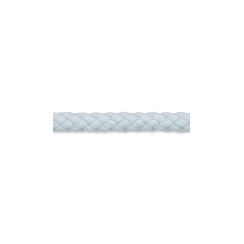 Cordon de coton 9mm bleu glace  (uk64)