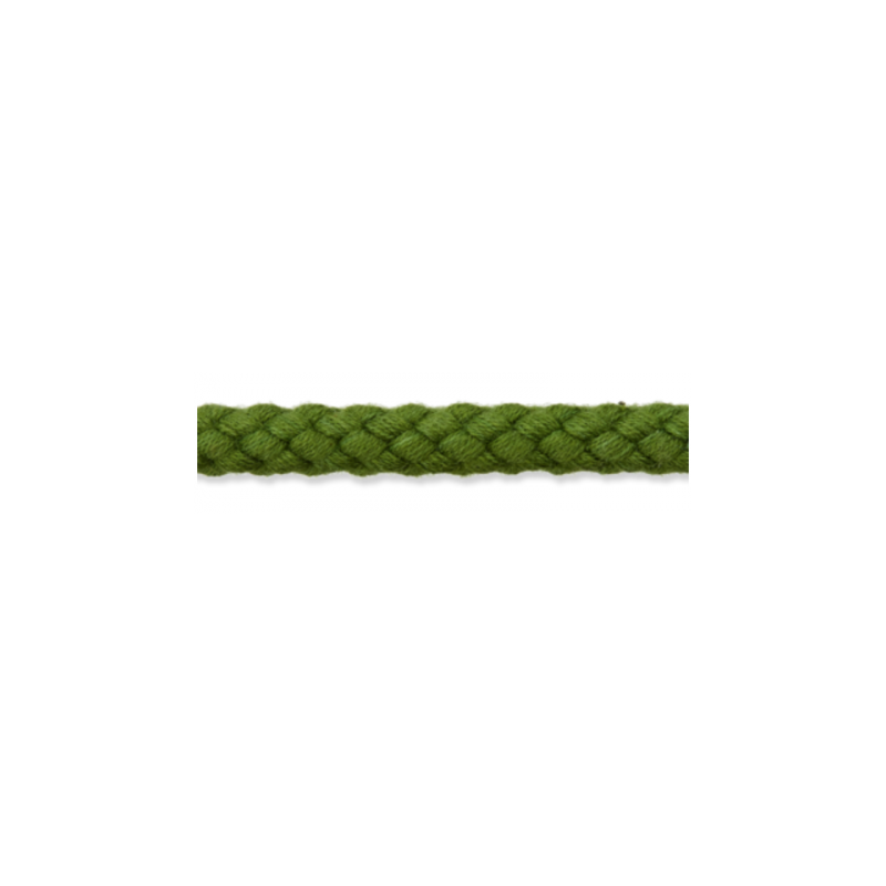Cordon en coton olive 9 mm (uk281)