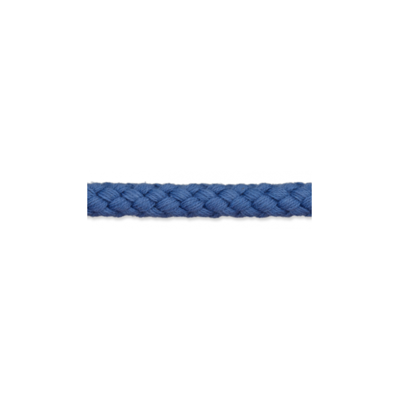 Cordon en coton 9 mm bleu denim (uk661)