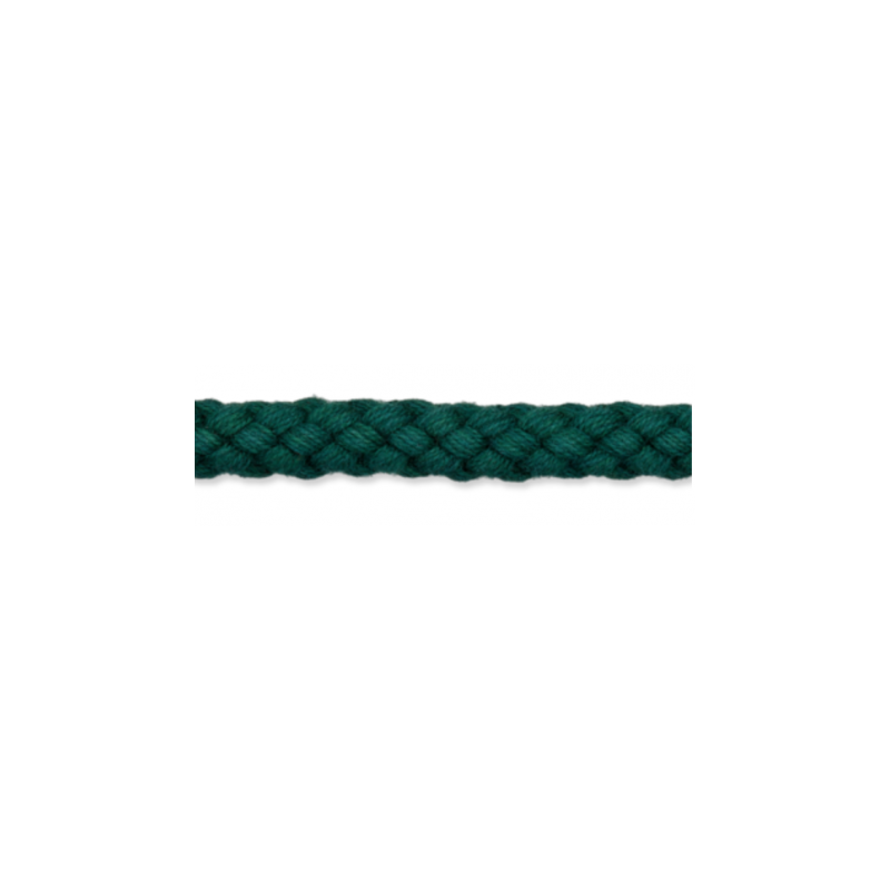 Cordon en coton 9 mm vert foncé (UK28)