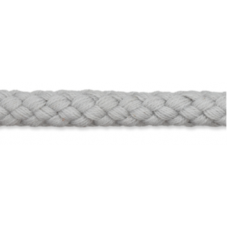 Cordon en coton 9 mm gris argenté (uk74)