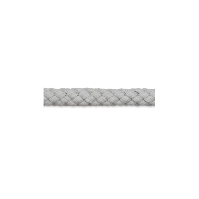 Cordon en coton 9 mm gris argenté (uk74)