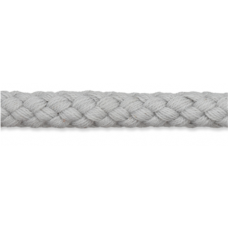 Cordon en coton 9 mm gris argenté (uk74)