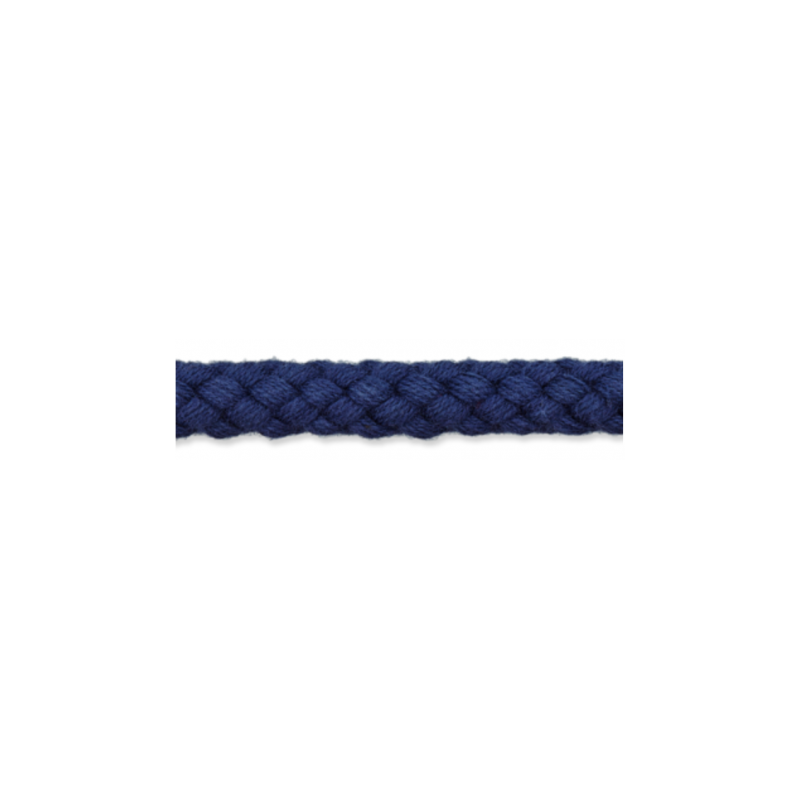 Cordon en coton 9 mm bleu foncé (uk681) Cordon en coton 9 mm bleu foncé (uk681)