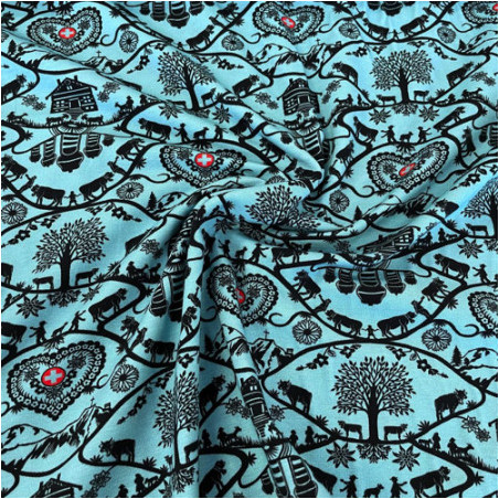Jersey - Silhouette Gasser turquoise clair
