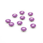 Snap-on Button - Urmelis Stoffwelt - Unicorn purple