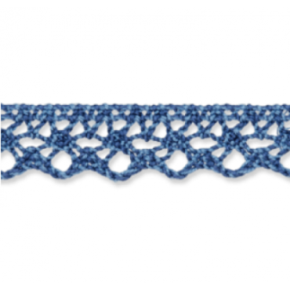 Bobbin lace 13mm denim