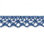 Dentelle aux fuseaux 13 mm denim (Royaume-Uni)