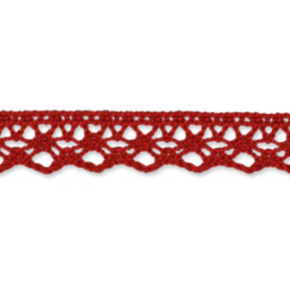 Bobbin lace 13mm dark red (uk54)