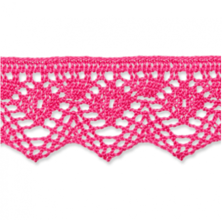 Bobbin lace 25mm pink (uk52)