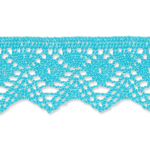 Bobbin lace 25mm aqua glitter (uk1032)