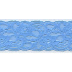 tissu de dentelle élastique 55 mm turquoise