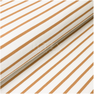 French Terry - Stripes ecru / mustar