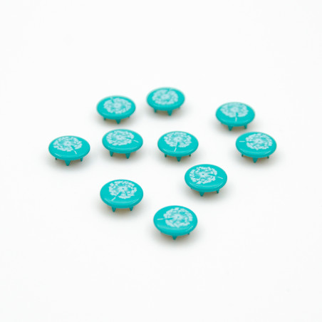 Snap fastener - Urmelis Stoffwelt - Pusteblüemli mint
