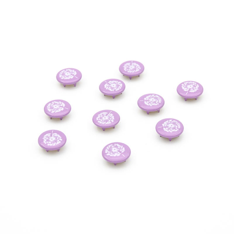 Boutons-pression - Urmeli - Dandelion lilas