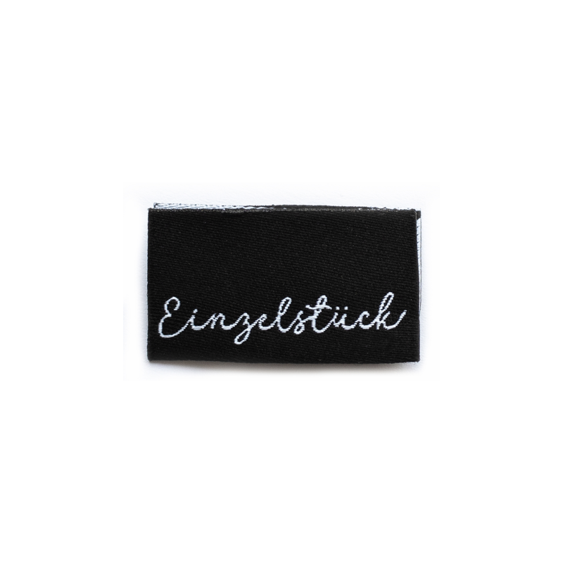Woven Label - Single Piece Black