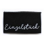 Woven Label - Single Piece Black